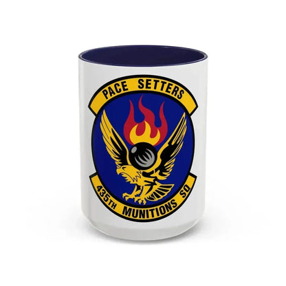 435th Munitions Squadron (U.S. Air Force) Accent Coffee Mug 15oz Navy - Go Mug Yourself
