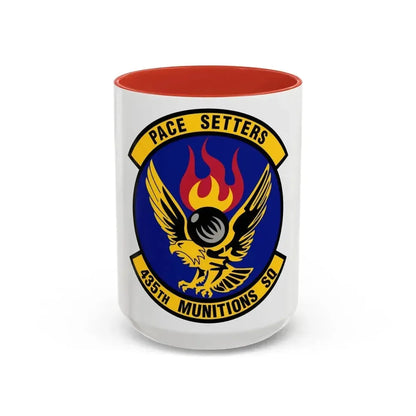 435th Munitions Squadron (U.S. Air Force) Accent Coffee Mug 15oz Red - Go Mug Yourself