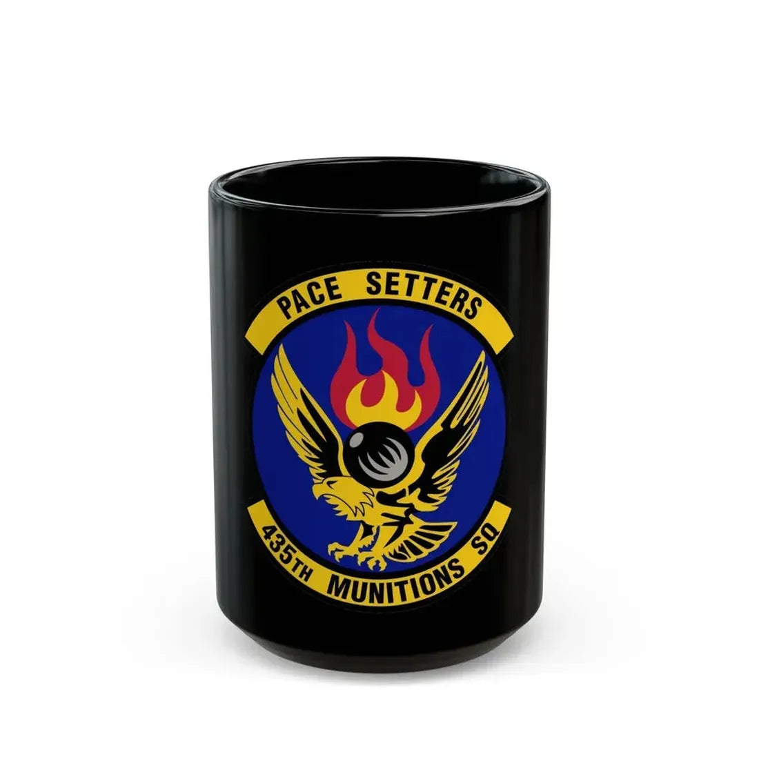 435th Munitions Squadron (U.S. Air Force) Black Coffee Mug 15oz - Go Mug Yourself