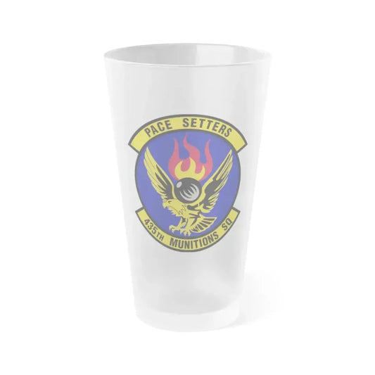 435th Munitions Squadron (U.S. Air Force) Frosted Pint Glass 16oz 16oz Frosted - Go Mug Yourself