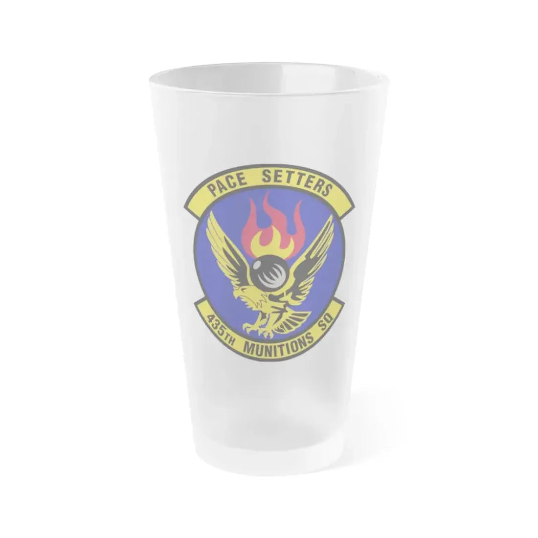 435th Munitions Squadron (U.S. Air Force) Frosted Pint Glass 16oz 16oz Frosted - Go Mug Yourself