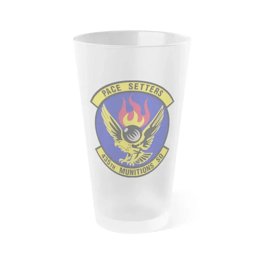 435th Munitions Squadron (U.S. Air Force) Frosted Pint Glass 16oz 16oz Frosted - Go Mug Yourself