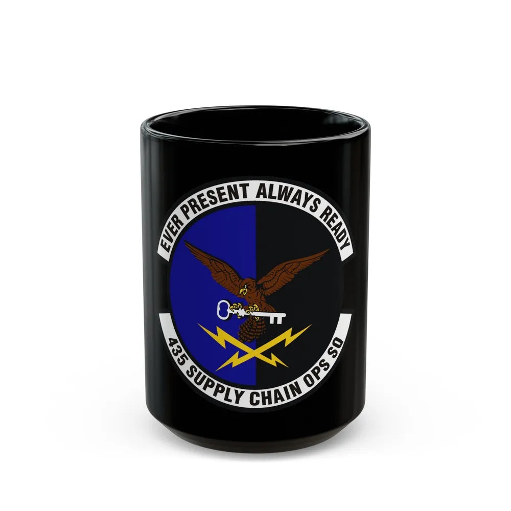 435th Supply Chain Operations Squadron (U.S. Air Force) Black Coffee Mug-15oz-Go Mug Yourself