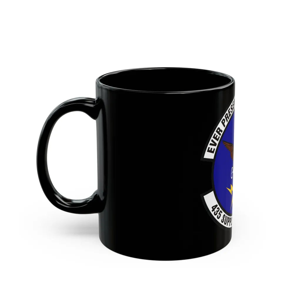 435th Supply Chain Operations Squadron (U.S. Air Force) Black Coffee Mug-Go Mug Yourself