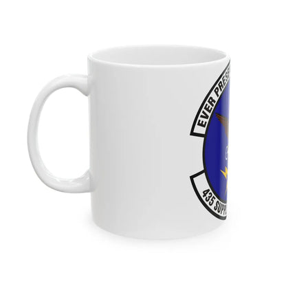 435th Supply Chain Operations Squadron (U.S. Air Force) White Coffee Mug-Go Mug Yourself