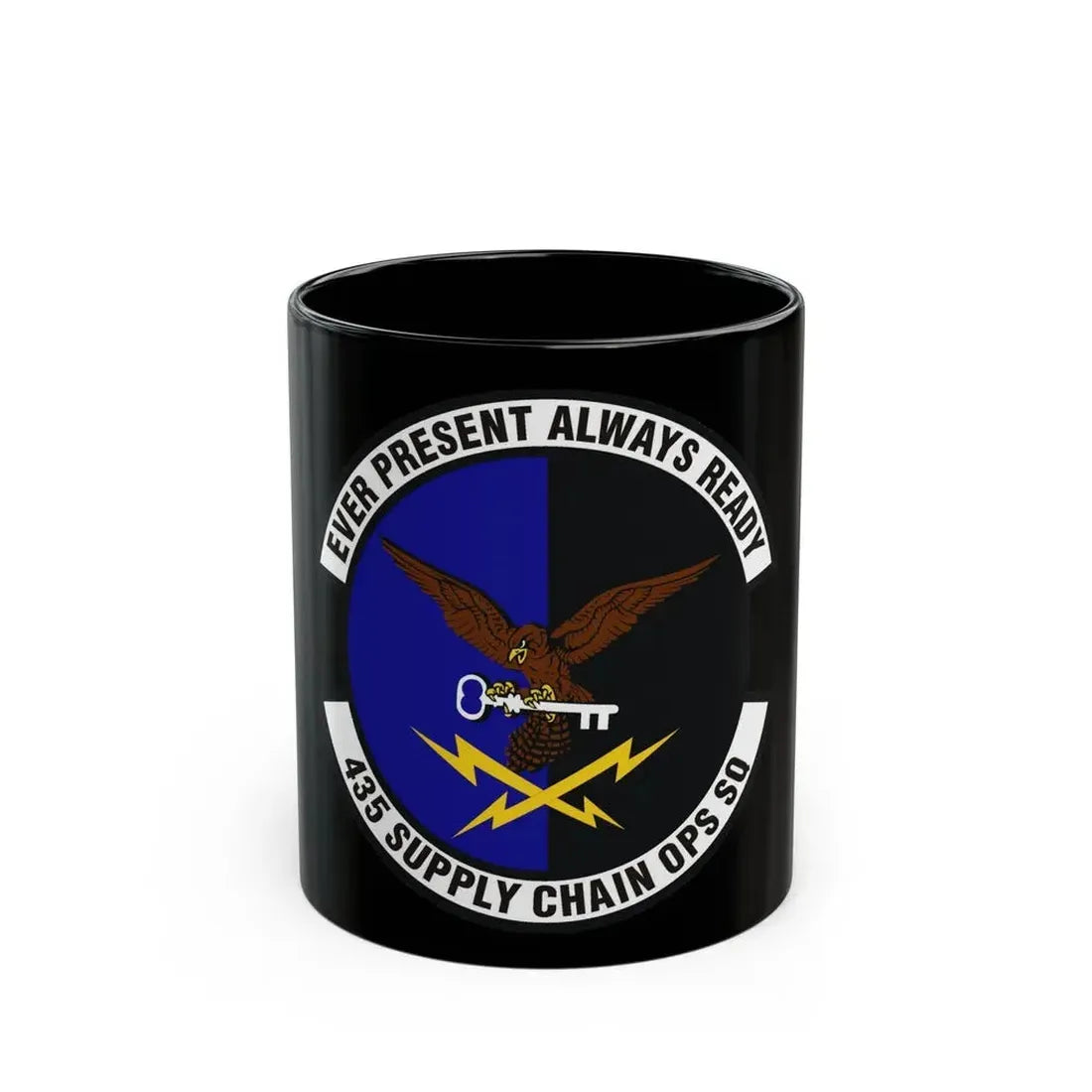 435th Supply Chain Operations Squadron (U.S. Air Force) Black Coffee Mug - Go Mug Yourself