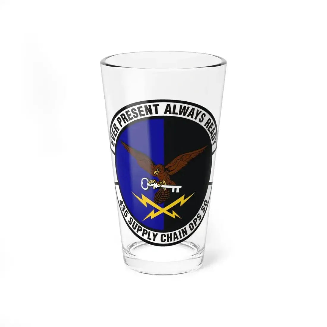 435th Supply Chain Operations Squadron (U.S. Air Force) Pint Glass 16oz 16oz - Go Mug Yourself