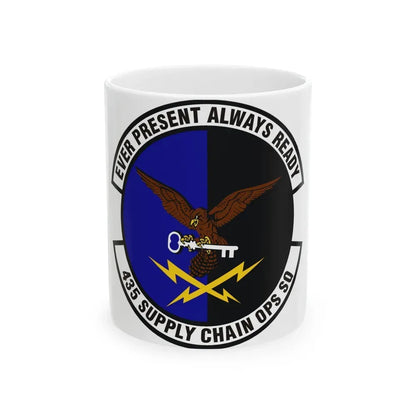 435th Supply Chain Operations Squadron (U.S. Air Force) White Coffee Mug 11oz - Go Mug Yourself