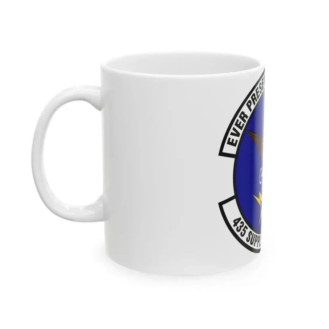 435th Supply Chain Operations Squadron (U.S. Air Force) White Coffee Mug - Go Mug Yourself