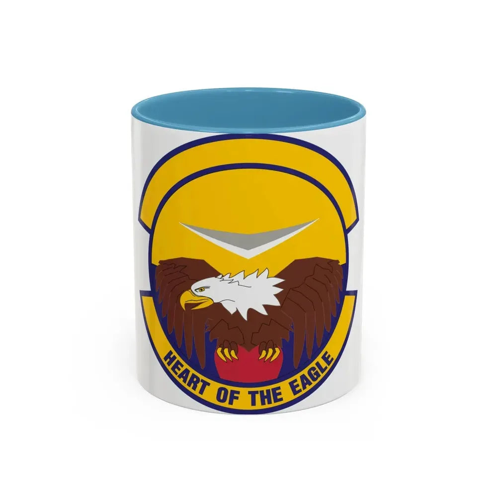 436 Aircraft Maintenance Squadron AMC (U.S. Air Force) Accent Coffee Mug 11oz Light Blue - Go Mug Yourself