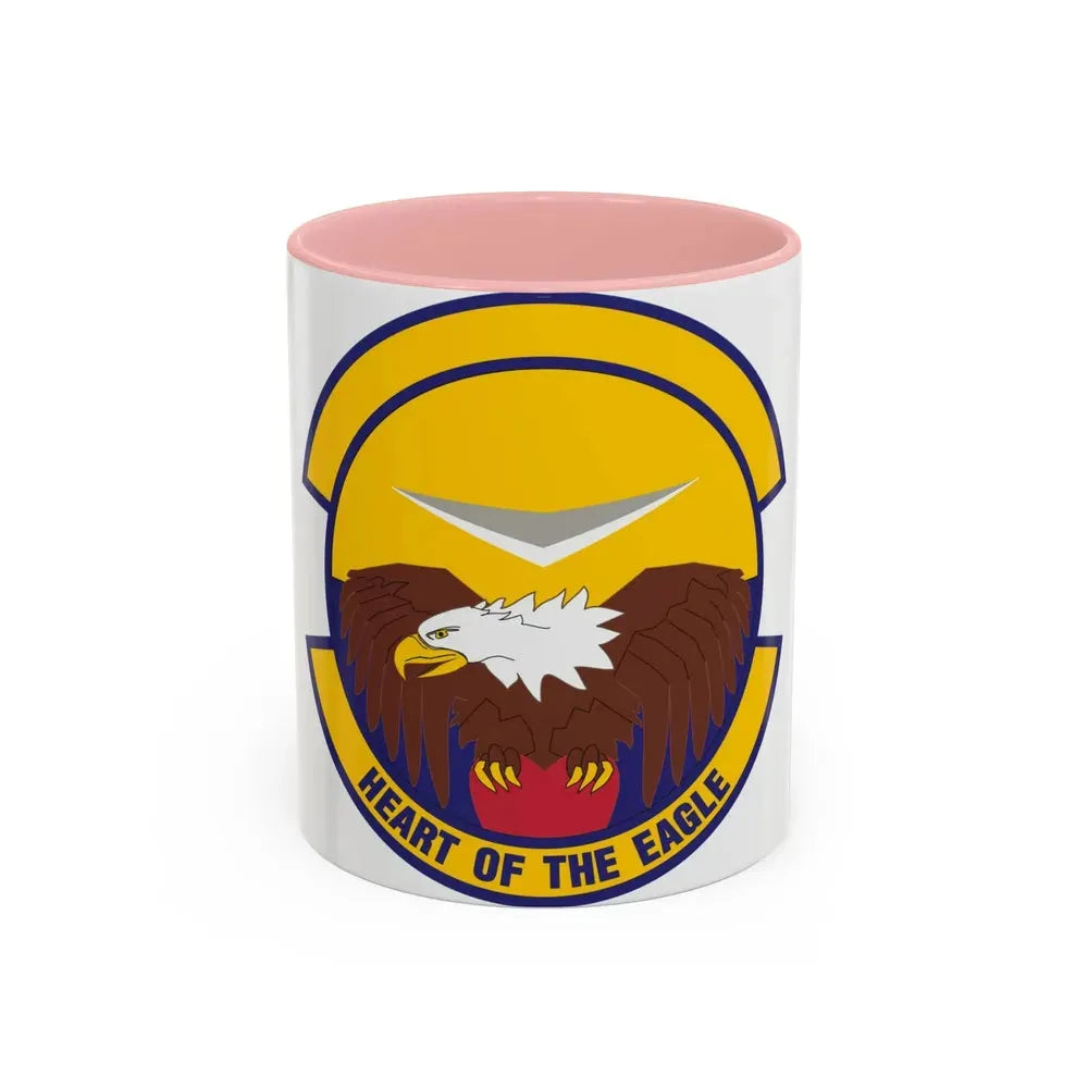 436 Aircraft Maintenance Squadron AMC (U.S. Air Force) Accent Coffee Mug 11oz Pink - Go Mug Yourself