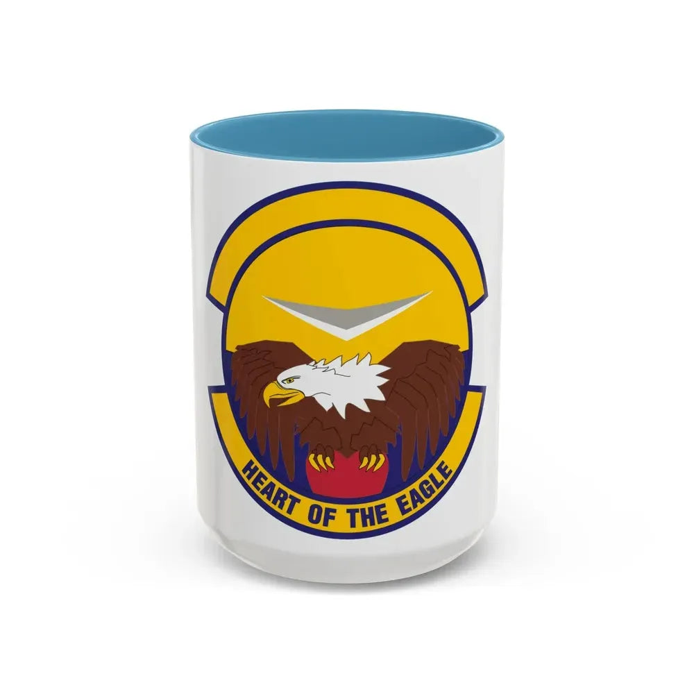 436 Aircraft Maintenance Squadron AMC (U.S. Air Force) Accent Coffee Mug 15oz Light Blue - Go Mug Yourself