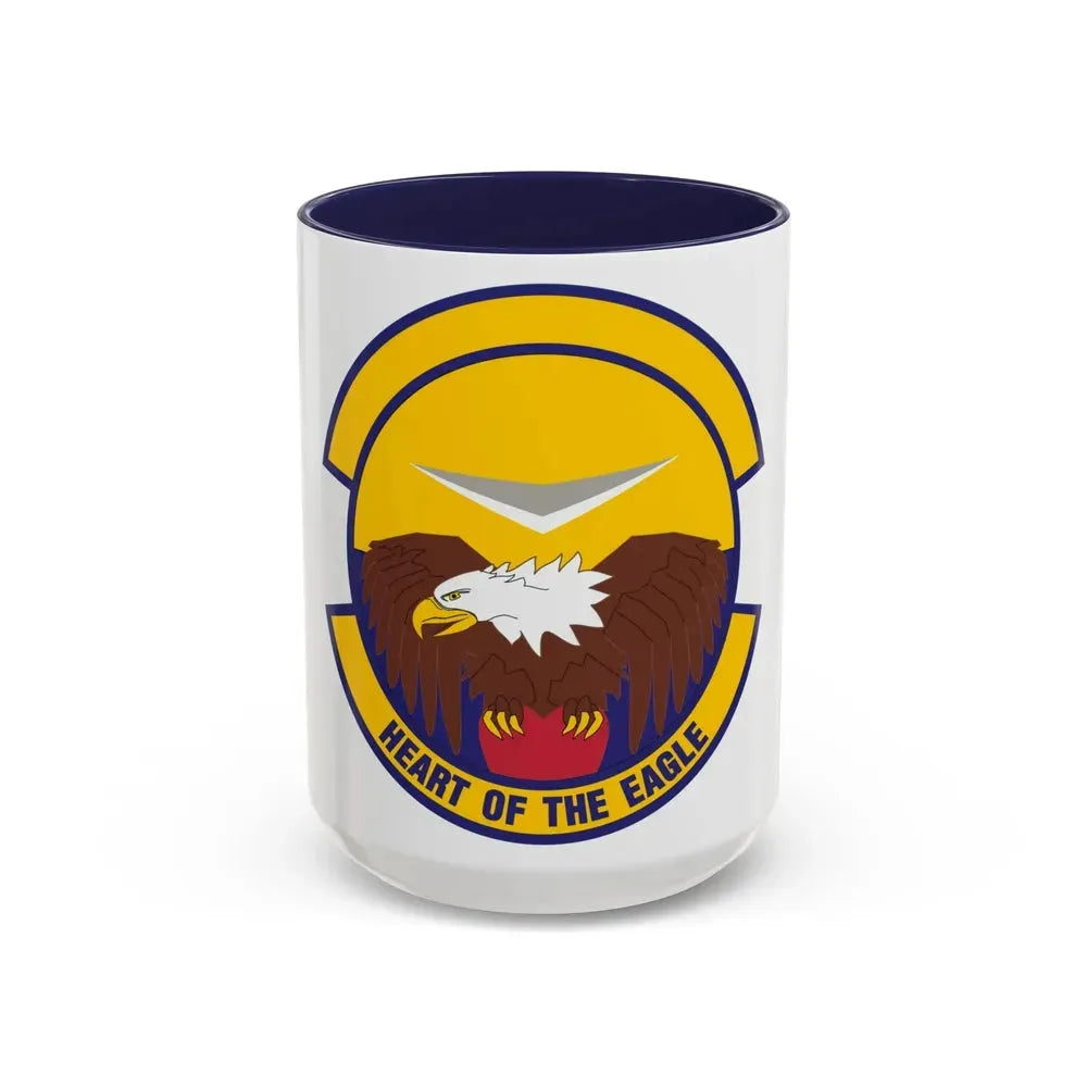 436 Aircraft Maintenance Squadron AMC (U.S. Air Force) Accent Coffee Mug 15oz Navy - Go Mug Yourself
