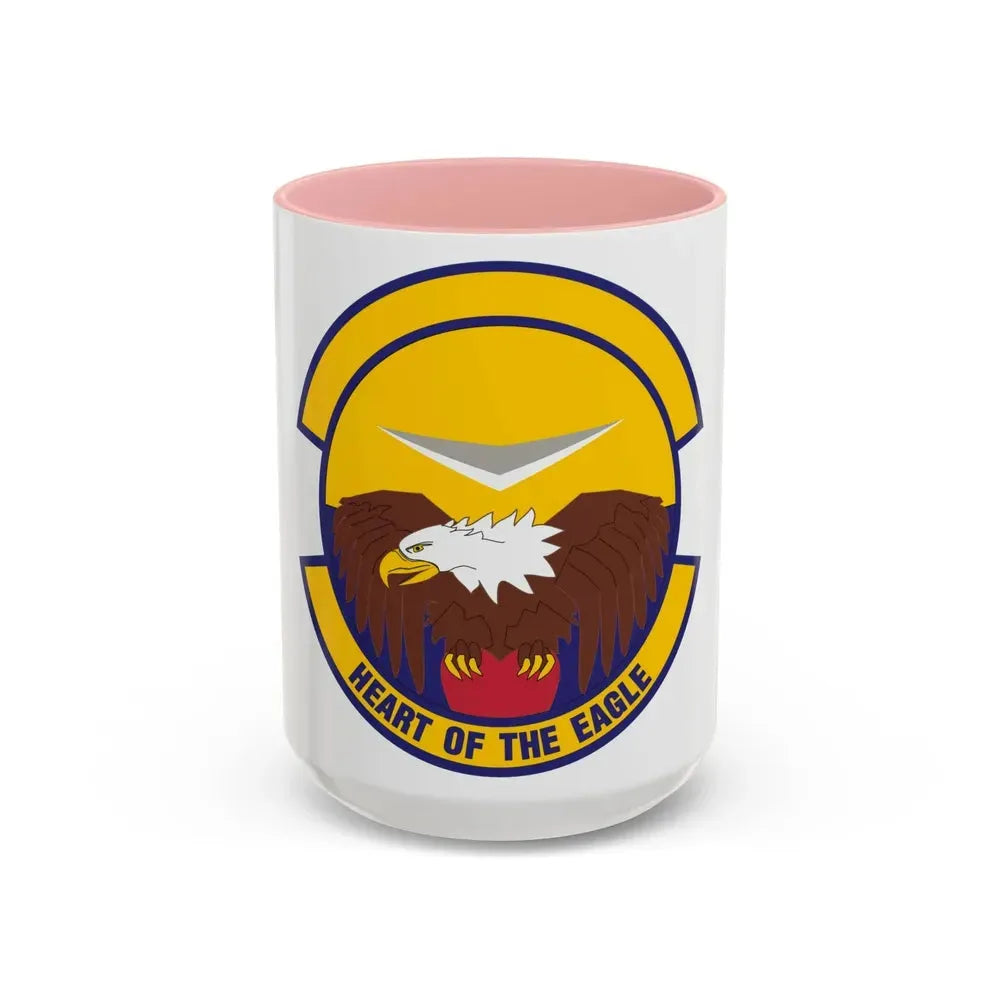 436 Aircraft Maintenance Squadron AMC (U.S. Air Force) Accent Coffee Mug 15oz Pink - Go Mug Yourself