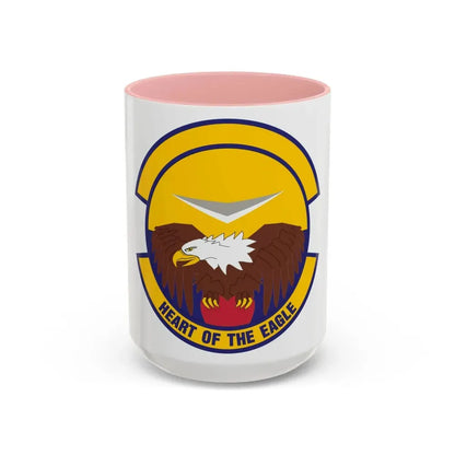 436 Aircraft Maintenance Squadron AMC (U.S. Air Force) Accent Coffee Mug 15oz Pink - Go Mug Yourself