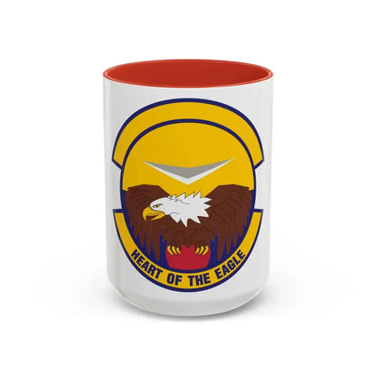 436 Aircraft Maintenance Squadron AMC (U.S. Air Force) Accent Coffee Mug 15oz Red - Go Mug Yourself