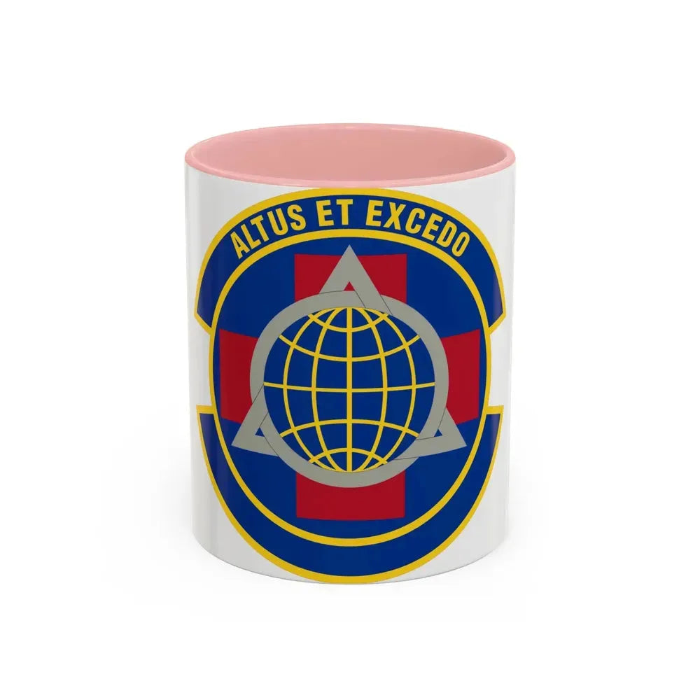 436 Operational Medical Readiness Squadron AMC (U.S. Air Force) Accent Coffee Mug 11oz Pink - Go Mug Yourself
