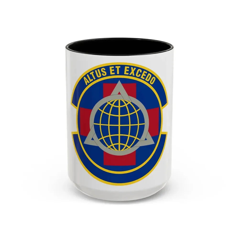 436 Operational Medical Readiness Squadron AMC (U.S. Air Force) Accent Coffee Mug 15oz Black - Go Mug Yourself