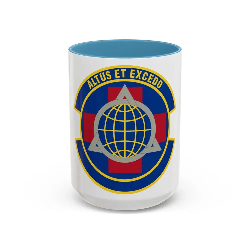 436 Operational Medical Readiness Squadron AMC (U.S. Air Force) Accent Coffee Mug 15oz Light Blue - Go Mug Yourself