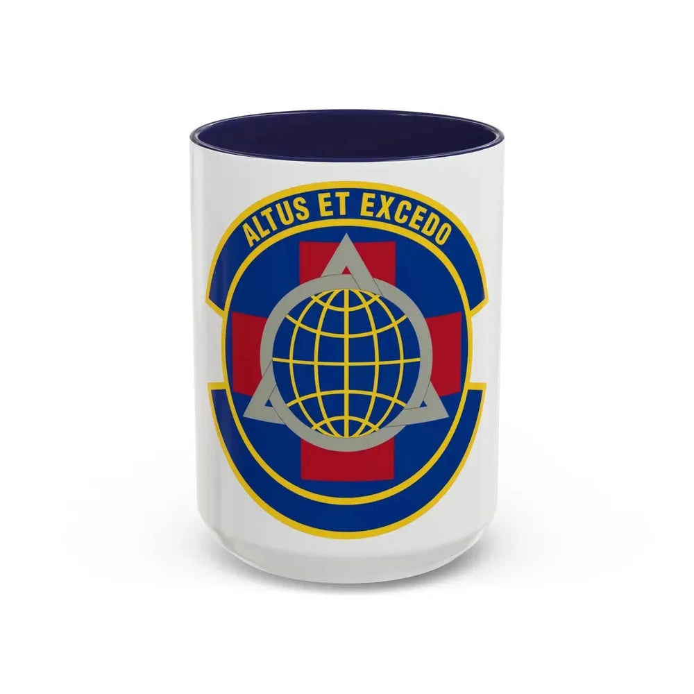 436 Operational Medical Readiness Squadron AMC (U.S. Air Force) Accent Coffee Mug 15oz Navy - Go Mug Yourself