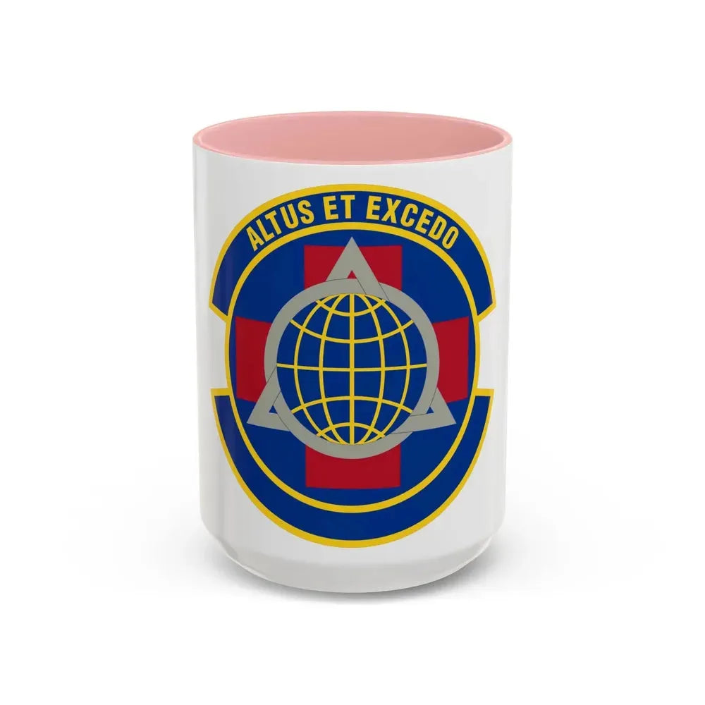 436 Operational Medical Readiness Squadron AMC (U.S. Air Force) Accent Coffee Mug 15oz Pink - Go Mug Yourself