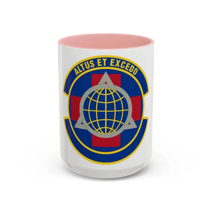 436 Operational Medical Readiness Squadron AMC (U.S. Air Force) Accent Coffee Mug 15oz Pink - Go Mug Yourself