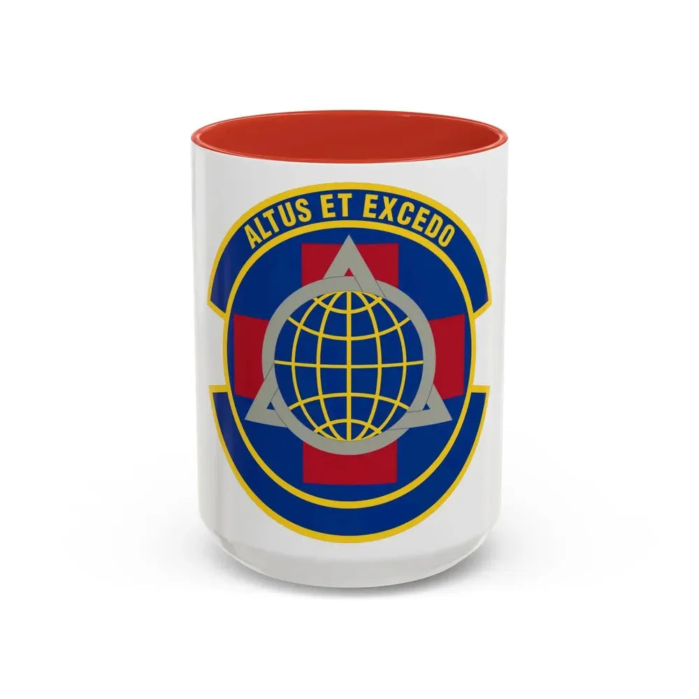 436 Operational Medical Readiness Squadron AMC (U.S. Air Force) Accent Coffee Mug 15oz Red - Go Mug Yourself