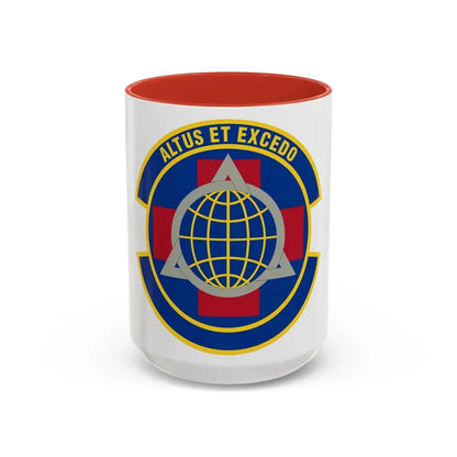 436 Operational Medical Readiness Squadron AMC (U.S. Air Force) Accent Coffee Mug 15oz Red - Go Mug Yourself