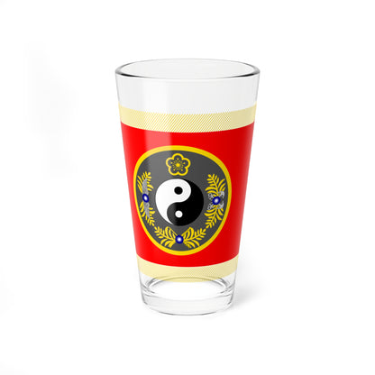 ROC NDU War College Flag (China) Pint Glass 16oz