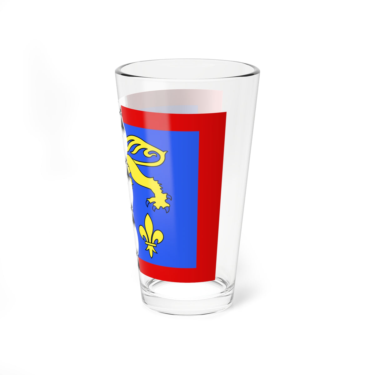 Drapeau fr departement Mayenne (France) Pint Glass 16oz