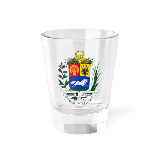 Escudo de Venezuela 1905-1930 (United States) (Coat of Arms) Shot Glass 1.5oz
