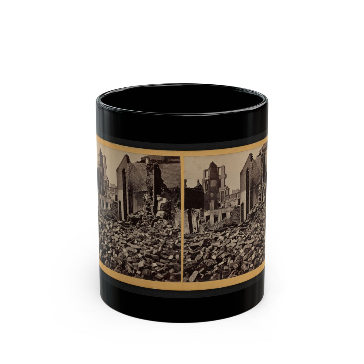 View Of Richmond, Va., At The Close Of The Rebellion (U.S. Civil War) Black Coffee Mug