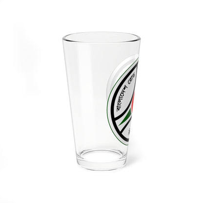 Emblem of Bangladesh Road Transport Authority BRTA (Bangladesh) (Coat of Arms) Pint Glass 16oz