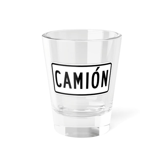 Truck plate es (Puerto Rico) (Road Sign) Shot Glass 1.5oz