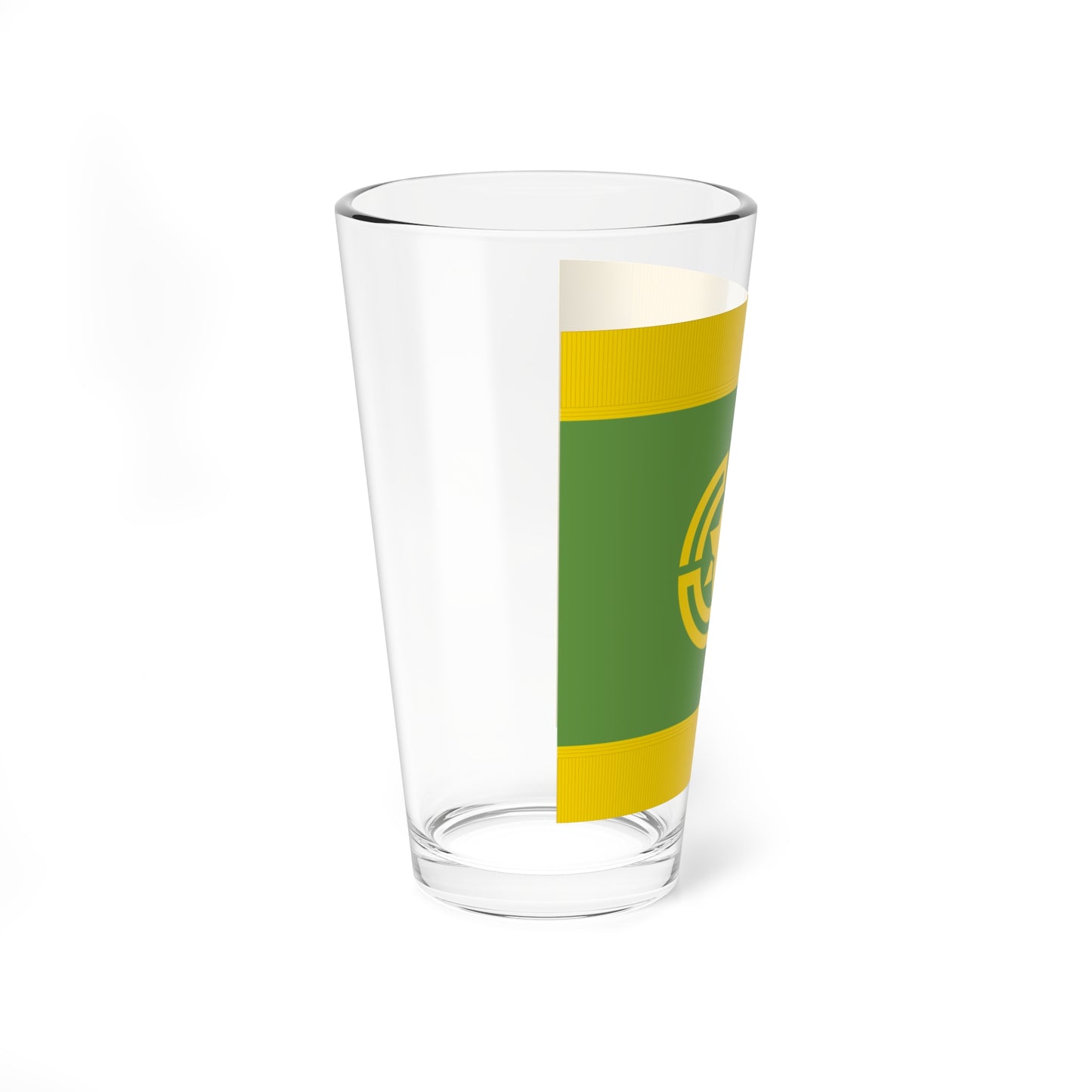 Flag of Haboro Hokkaido fringed (Japan) Pint Glass 16oz