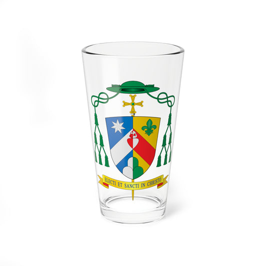 Escudo de Devair Araújo da Fonseca (Spain) (Coat of Arms) Pint Glass 16oz