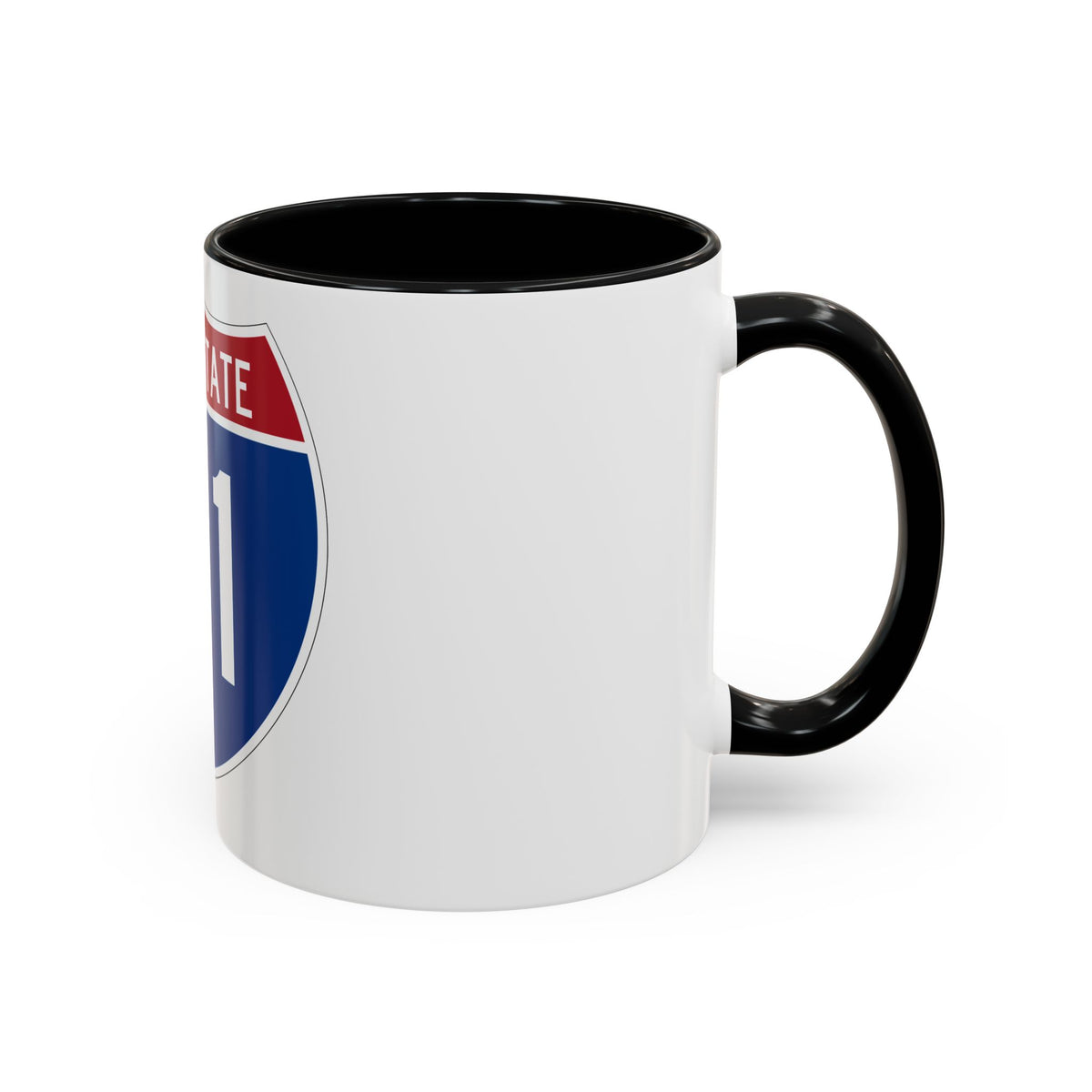 Interstate 91 (U.S. Highways) Accent Coffee Mug