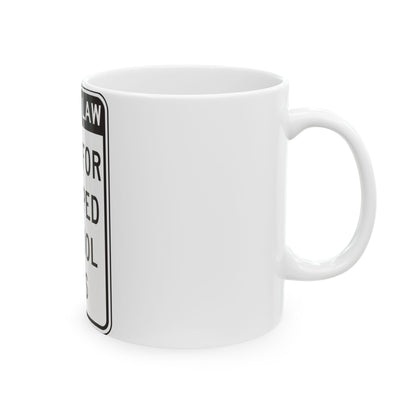 NYSDOT NYR9-20 (New York) (Road Sign) White Coffee Mug