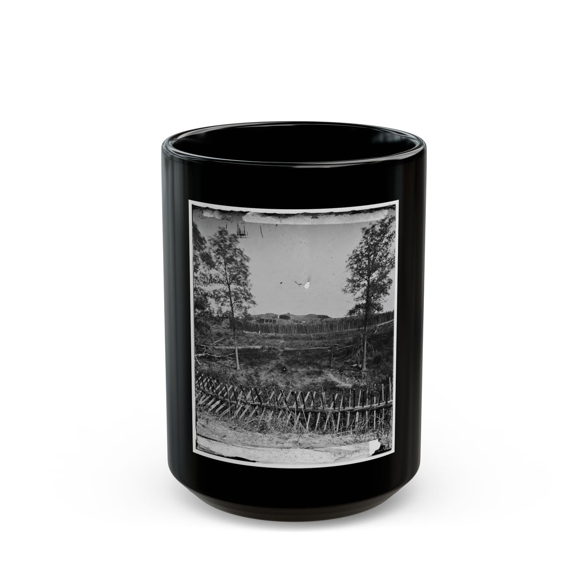 Atlanta, Georgia. Fortifications(2) (U.S. Civil War) Black Coffee Mug