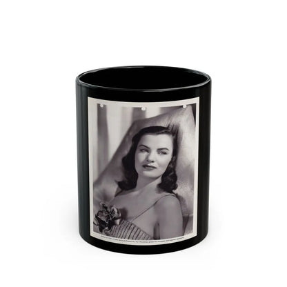 Ella Raines #188 (Vintage Female Icon) Black Coffee Mug-11oz-Go Mug Yourself