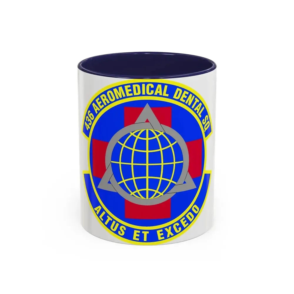 436th Aeromedical Dental Squadron (U.S. Air Force) Accent Coffee Mug 11oz Navy - Go Mug Yourself