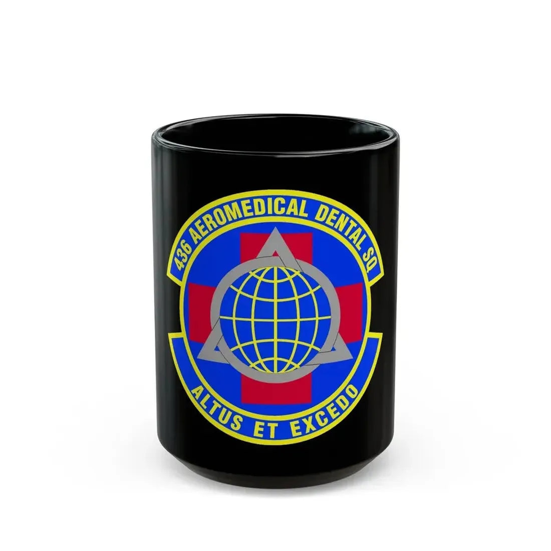 436th Aeromedical Dental Squadron (U.S. Air Force) Black Coffee Mug 15oz - Go Mug Yourself