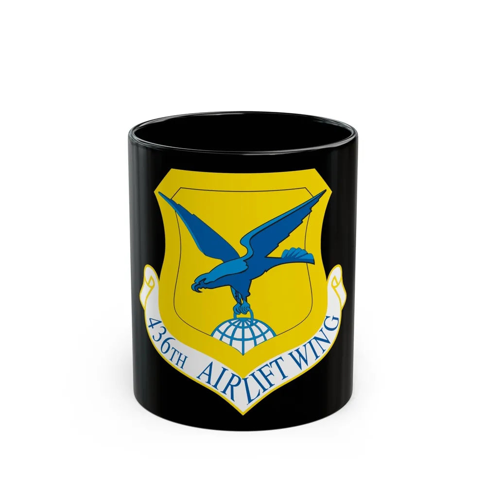 436th Airlift Wing (U.S. Air Force) Black Coffee Mug-11oz-Go Mug Yourself