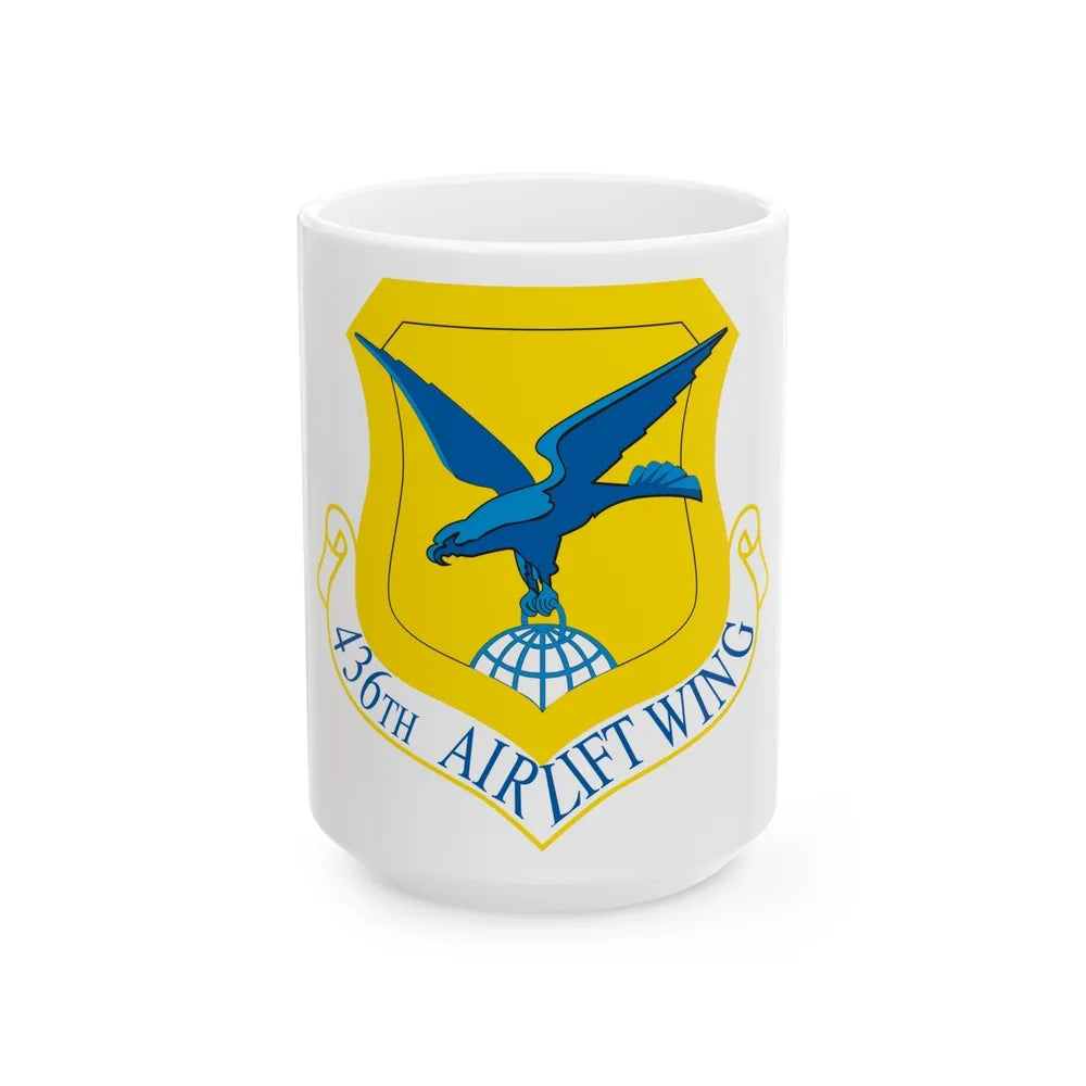 436th Airlift Wing (U.S. Air Force) White Coffee Mug-15oz-Go Mug Yourself