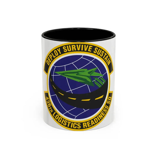 436th Logistics Readiness Squadron (U.S. Air Force) Accent Coffee Mug 11oz Black - Go Mug Yourself