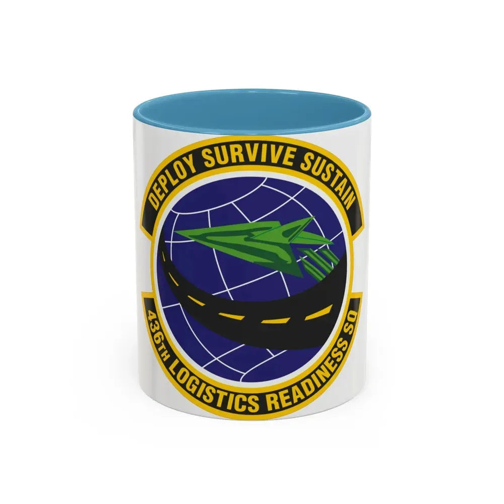 436th Logistics Readiness Squadron (U.S. Air Force) Accent Coffee Mug 11oz Light Blue - Go Mug Yourself