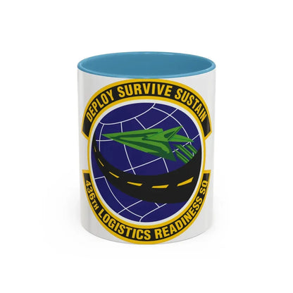 436th Logistics Readiness Squadron (U.S. Air Force) Accent Coffee Mug 11oz Light Blue - Go Mug Yourself