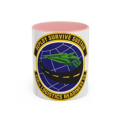 436th Logistics Readiness Squadron (U.S. Air Force) Accent Coffee Mug 11oz Pink - Go Mug Yourself