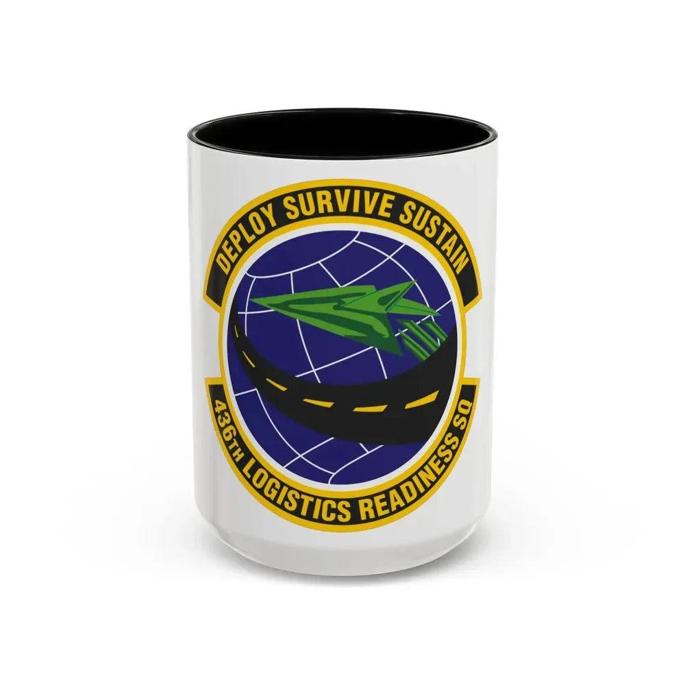 436th Logistics Readiness Squadron (U.S. Air Force) Accent Coffee Mug 15oz Black - Go Mug Yourself