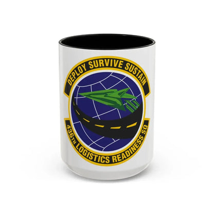436th Logistics Readiness Squadron (U.S. Air Force) Accent Coffee Mug 15oz Black - Go Mug Yourself